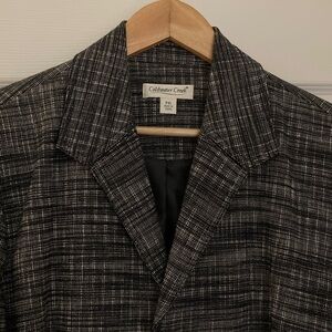 Coldwater Creek 3/4 sleeve belted blazer